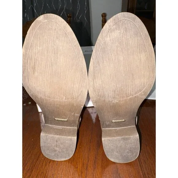 Blowfish Malibu Brown Veto Faux Suede Ankle Boots Side Zip Women 8 Buckle New - Picture 7 of 13